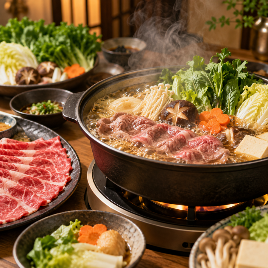 安格斯牛肉火鍋料理示意