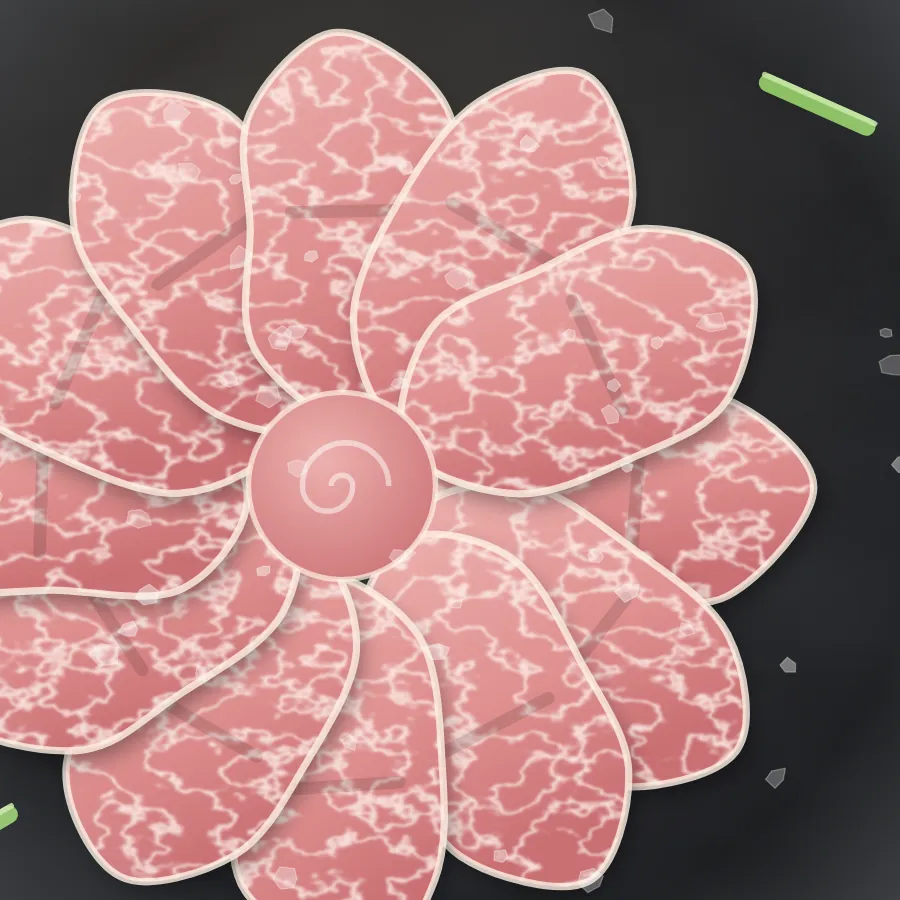 台灣黑豚梅花火鍋片細節