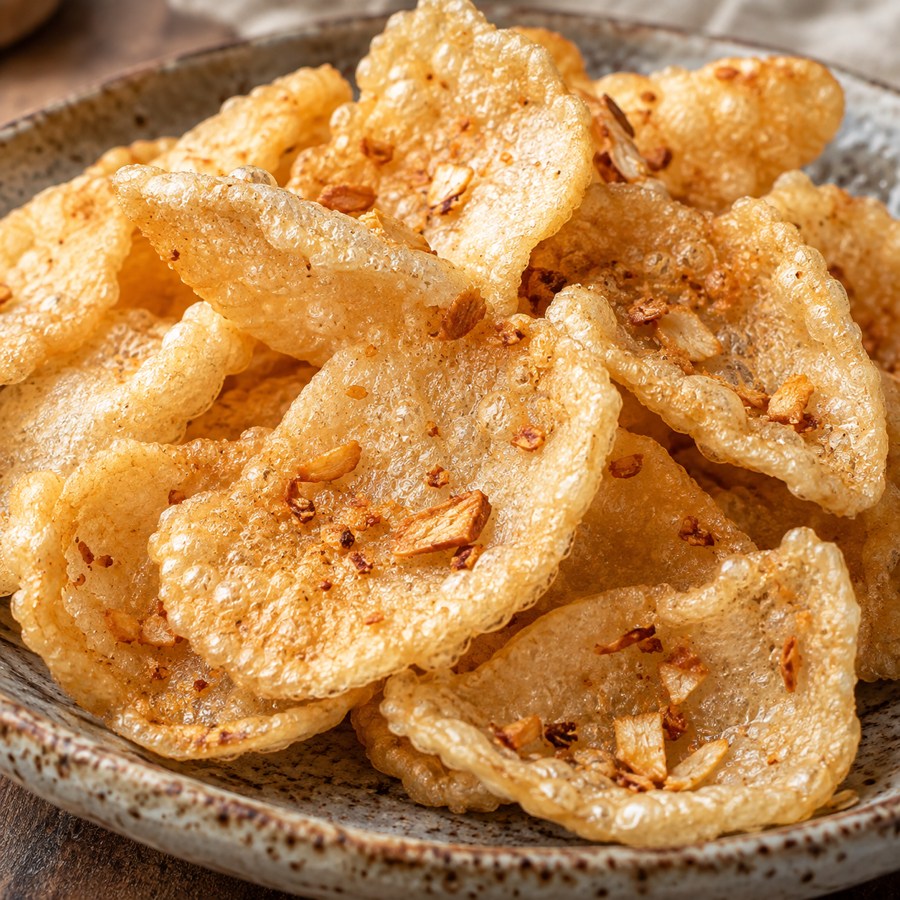 蒜味魚酥酥脆細節