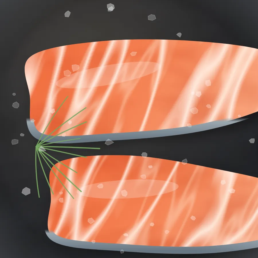 挪威鮭魚清肉排細節